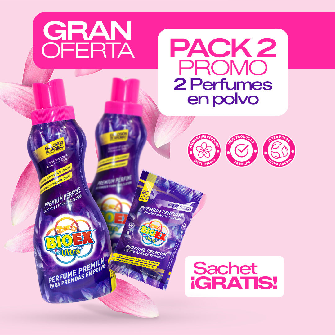 Pack 2 Perfume en polvo Bioex Ultra x 1060g